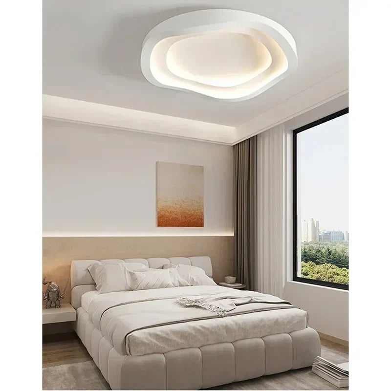 Modern Aluminum Disc Ceiling Light Silvano – Hero Shot
