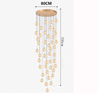Glass Sphere Cluster Spiral Chandelier – Dalera