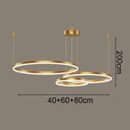 Arevaux Gold 3 Rings – Dimensions