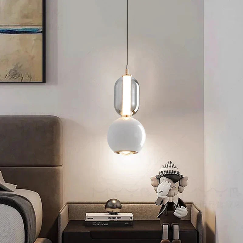Contemporary Aluminium Cylinder Pendant Light Carmello
