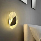 Sculptural Crystal Wall Sconce Aurvex - Black finish, side view