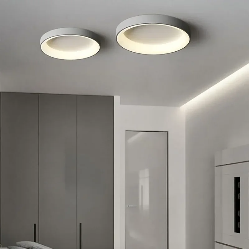 Round Metal Flush Ceiling Light Kenox – Hero Shot