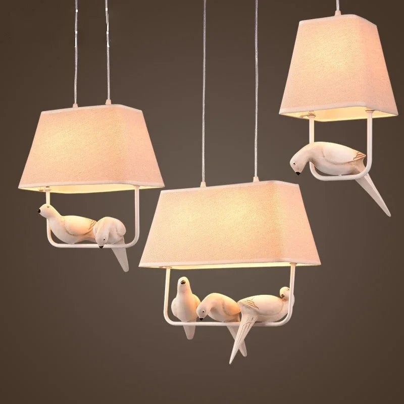 Nordic Resin Bird Pendant Light Laelorix – Hero Shot