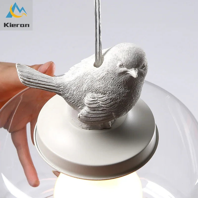 Sculptural White Resin Pendant Light Vtaelion – Lifestyle View 3