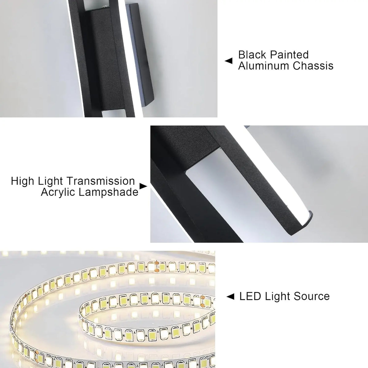 Contemporary Aluminum Linear Wall Sconce Nelvora