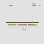 Cavero Linear Pendant Light – 140cm Dimensions Diagram