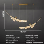 LED Copper Pendant Light Felux