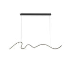 Sculptural Wavy LED Line Pendant Light - Capova