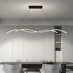 Linear Metal Suspension Pendant Light Dolero – Lifestyle View 4