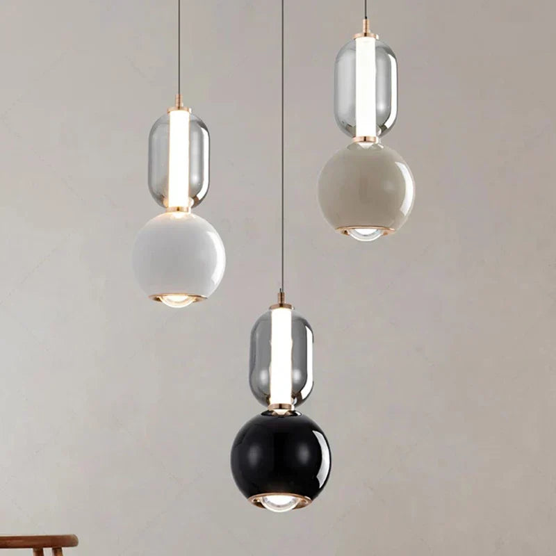 Contemporary Aluminium Cylinder Pendant Light Carmello
