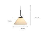 Nordic Linen Geometric Pendant Light Yyaelorn – Product Detail 5