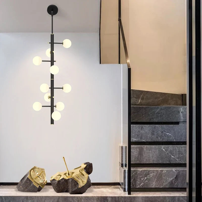 Postmodern Aluminum Cluster Pendant Light Cvaelix – Lifestyle View 3