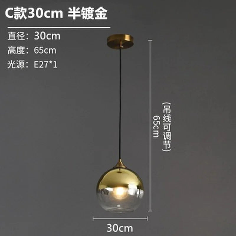 Smoked Glass Globe Pendant Light – Izaelvix – Product Detail 14