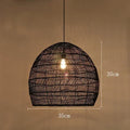 Sculptural Bamboo Woven Pendant Light Velorin – Product Detail 5