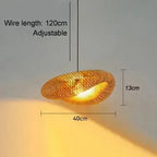 Hand-Woven Bamboo Dome Pendant Light Wovena – Product Detail 5