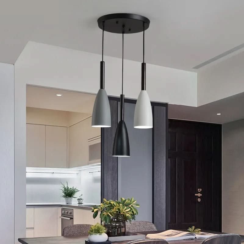 Nordic Metal Cone Cluster Pendant Trivenna – Round Multicolor, Detail