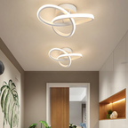 Modern Metal Arc Ceiling Light Auradex – Hallway Lifestyle, White