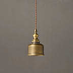 Polished Copper Dome Pendant Light Olvorix – Lifestyle View 2
