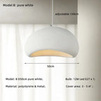 Qalaeth Pendant Light – Pebble Pure White 50cm