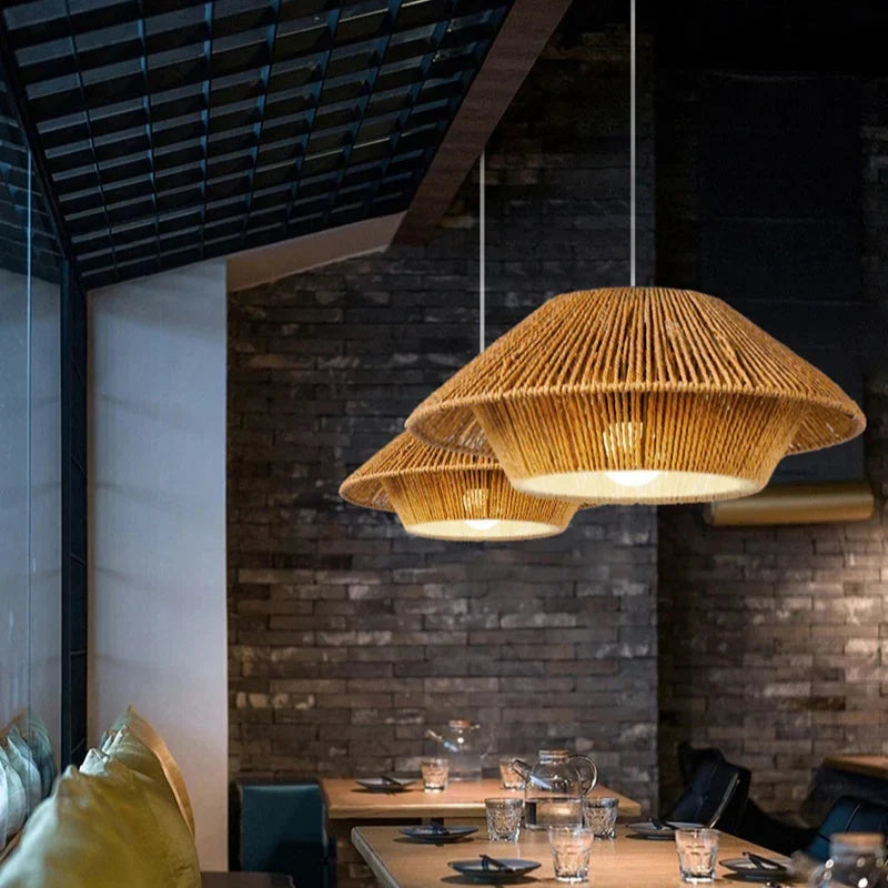 Japanese Textured Pendant Light Cadnox