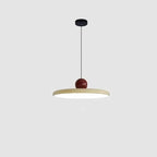 Two-Tone Lacquer Disc Pendant Light – Barel – Warm Beige