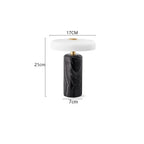 Biancora Marble Table Lamp – Nero Marquina