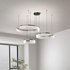 Geometric Acrylic Disc Chandelier Ywaelvix – Lifestyle View 4