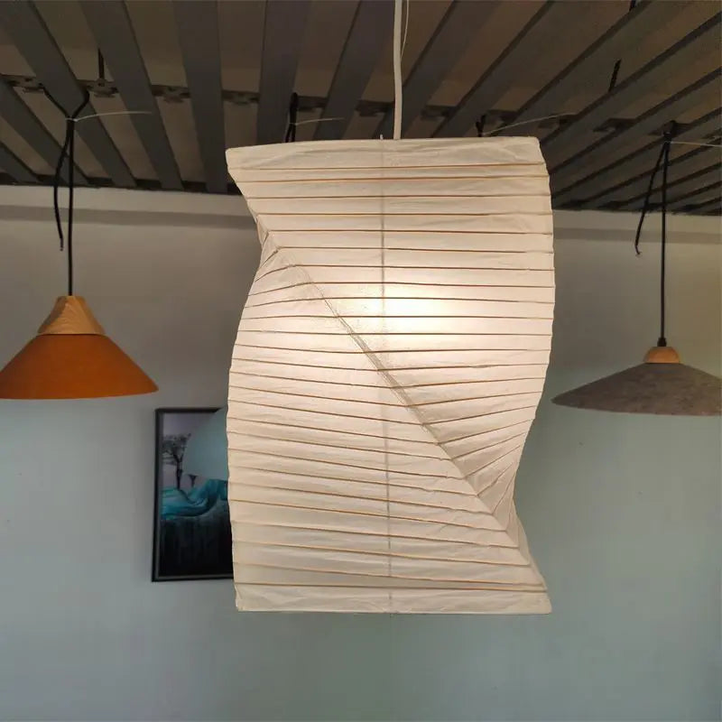 Japanese Washi Paper Pendant Light Jalvrix – Hero Shot