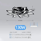 Sculptural Acrylic Petal Ceiling Light Kornox – Product Detail 10