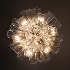 Hand-Cut Crystal Chandelier Calvorn – Top View Detail