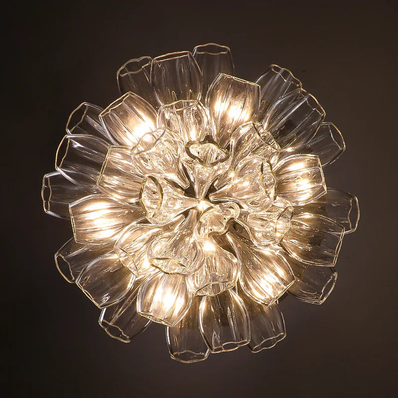 Hand-Cut Crystal Chandelier Calvorn – Top View Detail