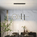 Nordic Geometric Minimal Pendant Light Halvoria – Lifestyle View 2