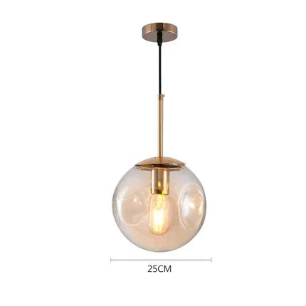 Mouth-Blown Glass Dome Pendant Goron – Product Detail 6