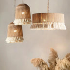 Handwoven Hemp Rope Tassel Pendant Light – Laelith – Lifestyle Cluster