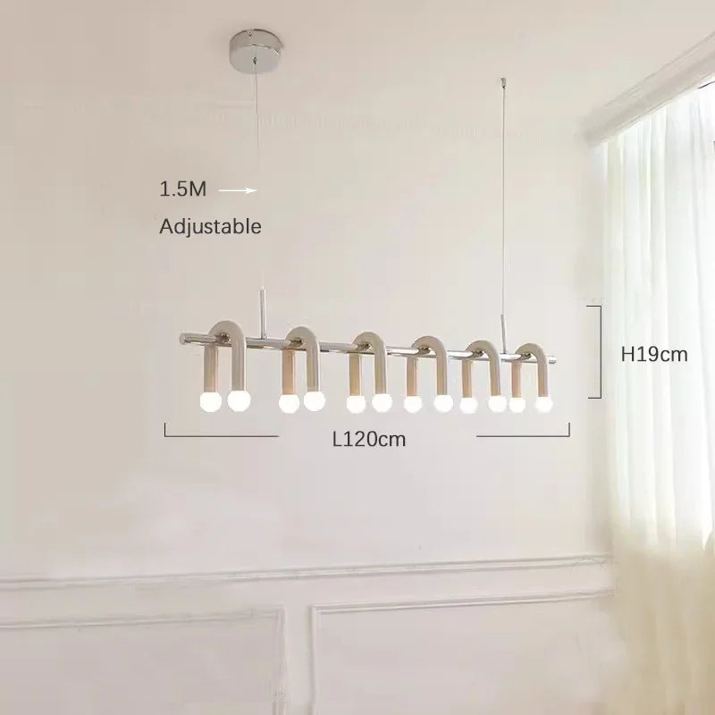 Nordic Geometric Multi-Head Pendant Light Kelvorn – Product Detail 7