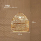 Sculptural Bamboo Woven Pendant Light Velorin – Product Detail 9