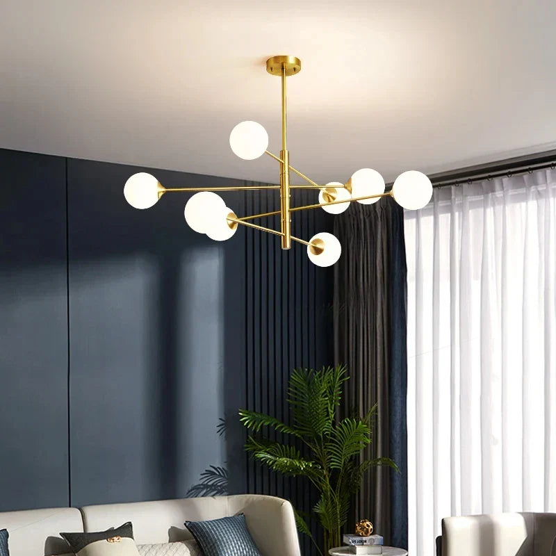 Sculptural Branch Globe Chandelier - Solindra