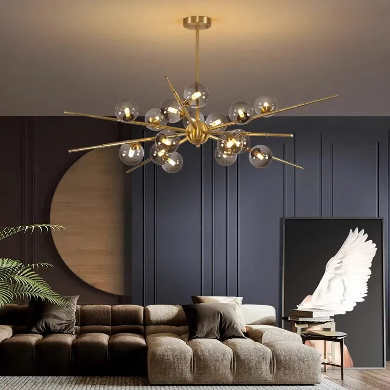Sculptural Aluminum Ring Chandelier Orventis – Hero Shot