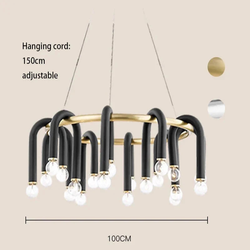 Minimalist Aluminum Linear Chandelier Velanto – Product Detail 11