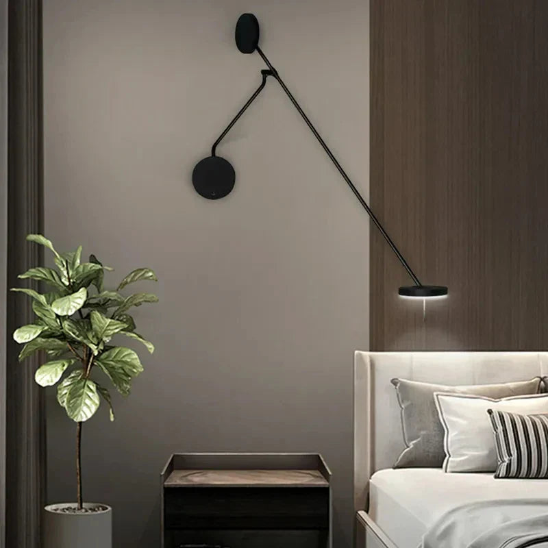 Matte Black Metal Wall Sconce Hernova – Product Detail 12