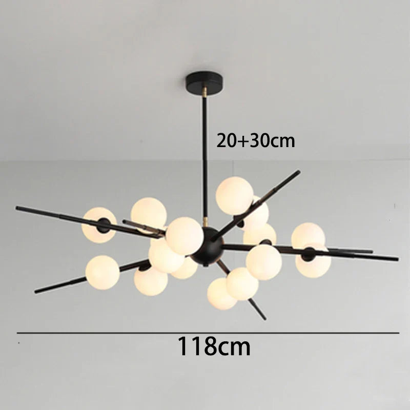 Sculptural Aluminum Ring Chandelier Orventis – Product Detail 7