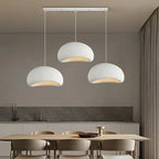 Qalaeth Sculptural Cap Pendant Light – Dining Room Lifestyle