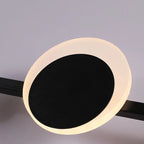 Sculptural Orbit LED Wall Sconce Ambrix – 95 cm, Onyx Finish, Detail