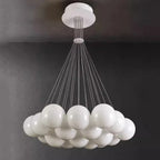 Frosted Glass Bubble Cluster Chandelier – Pbelion – Lifestyle View 4