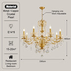 Handcrafted Copper Cluster Chandelier Vaelorn – Product Detail 9
