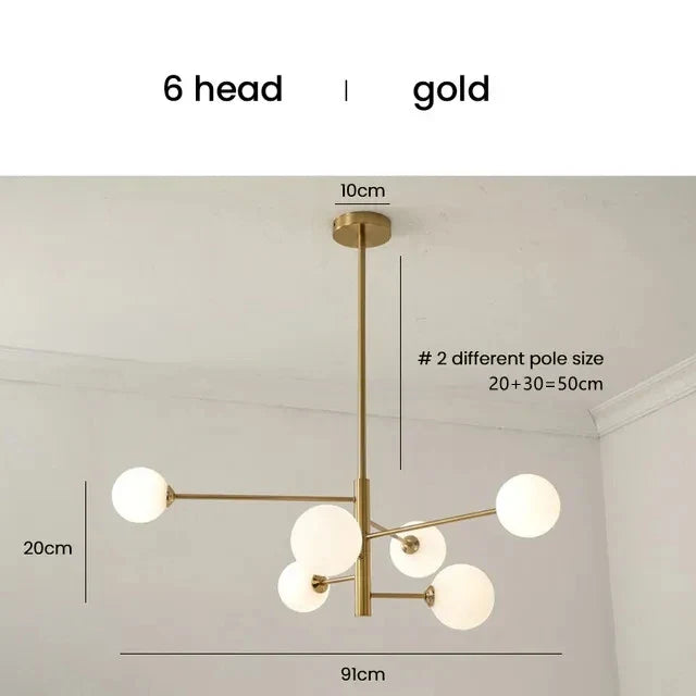 Sculptural Branch Globe Chandelier - Solindra