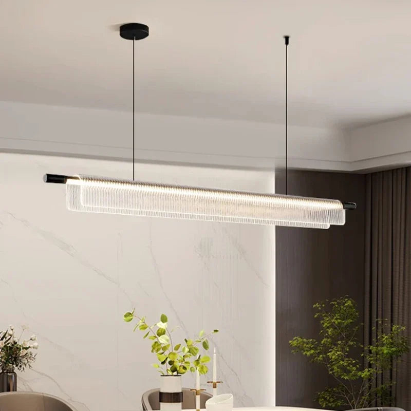 Elongated Metal Linear Pendant Light Fenox – Product Detail 14