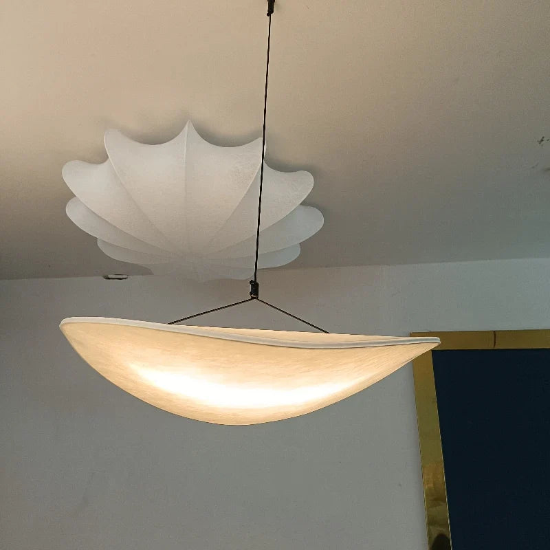 Nordic Fabric Disc Pendant Light Elvorath – Product Detail 6