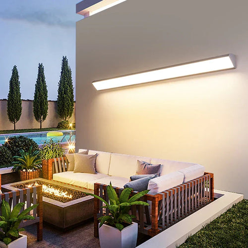 Architectural Aluminum Outdoor Wall Sconce Murenth – Hero Shot