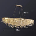 Contemporary Crystal Pendant Light Kovera